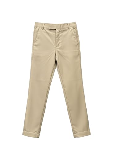 Image of A.T.U.N. (ALL THINGS UBER NICE) Boys Regular Fit Formal Chinos | Smart School & Occasion Wear Bottoms | Smooth, Comfortable & Tailored Look Pants