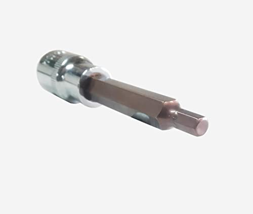 Image of CRV 1 /2 inch Drive 8mm Long Allen Hex Bit Socket, Heavy Duty use, Workshop, Garages, Chrome Vanadium Steel, Rust Free Hardened and Tempered, Anti-Slip & Anti-Corrosion properties