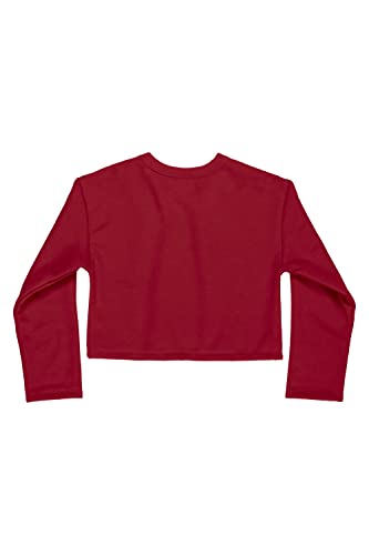 Conjunto de Moletom com Blusão Cropped e Calça Bee Loop, Vermelho, 04