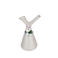Elho Plunge Giesskanne 20 - Gießkanne für Innen & Zubehör - Ø 15.0 x H 29.5 cm - Grau/Warmes Grau