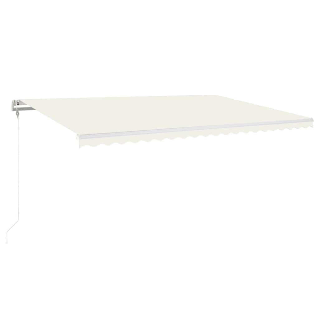 Festnight Store Banne Motorisé 5x3,5 Store banne Electrique avec Télécommande Auvent Rétractable à Bras Repliable pour Balcons Terrasse et Jardin-Crème-500 x 350 cm