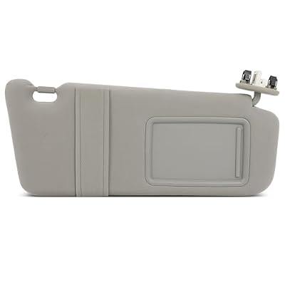 SCITOO Right Passenger Side Sun Visor fit for Toyota Camry 2006 2007 2008 2009 2010 2011 (with Sunroof, with Mirror, Without Light) Gray 74310-06770-B0 04002-30306-B0