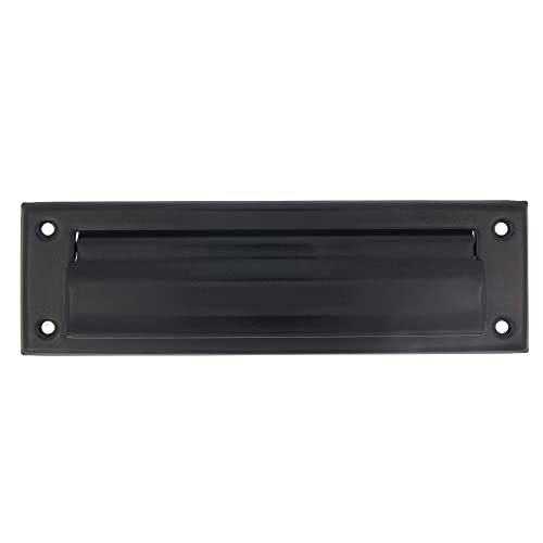 Amig, Mail Slot Black Mod. 1, Flap for Walls or Doors, Letter Collector with Steel Cover, 254 x 78 mm, Slot Size: 198 x 48 mm - Image 2