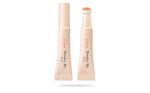 Pupa Correttore Wonder Me 3 in 1 (Colore 050 Peach) - Correttore Triplice Funzione Corregge, Leviga e Minimizza i Segni dell’Età - Adatto a Tutti i Tipi di Pelle, Made in Italy (Formato 7,5 ml)
