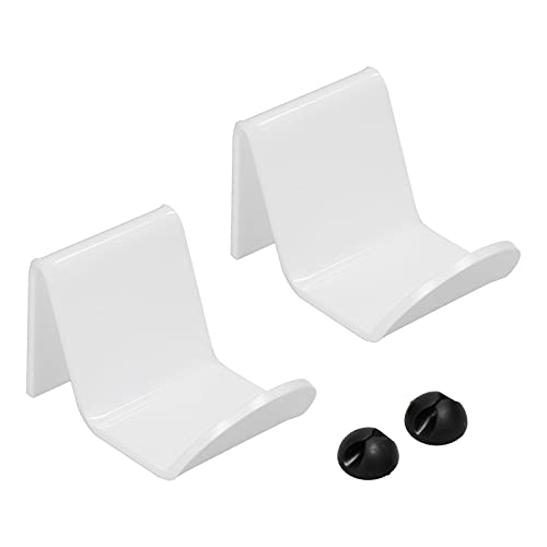 Ufolet Soporte para Controlador De Juegos, Soporte Acrílico para Auriculares De Color Blanco con Abrazadera De Alambre para Organizar El Gamepad para Organizar Los Auriculares Cover