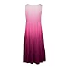 Women's Summer Dress Plus Size Boho Midi Dresses Casual Sleeveless Sundress Bohemian Pleated Beach Dress Ladies Flowy Holiday Swing Loose Fit Dresses for Party Evening Hot Pink #4