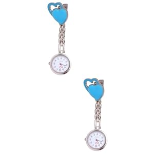 GALPADA 2 Stuks verpleegster zakhorloge vintage horloge dokter revers horloges verpleegkundige geschenken heren horloges mode hangend horloge hartvormig horloge nummer pin klem kenteken