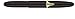 Fisher Space Pens Matte Black Bullet Pen with Space Shuttle Emblem
