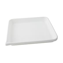 409234 HDPE Developing Flat Bottom Tray, 17.25" L x 14.375" W x 2.25" H,White