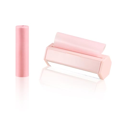 Boobeen Öltücher für das Gesicht, Ölkontrollfolie, absorbierendes Papier für fettige Haut, gerolltes Tuch mit kleinem Außenspiegel, leicht herausnehmbares Design