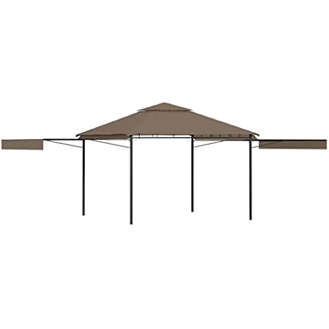 vidaXL Gazebo with Double Extending Roofs Cover
