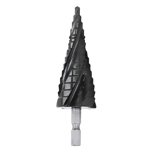 Broca Escalonada de 14 Pasos, Alta Dureza Superficial 89HRC, Perforación Precisa para Acero Inoxidable y Metal - Corte Eficiente, Alta Resistencia al Calor, Ideal para Trabajos