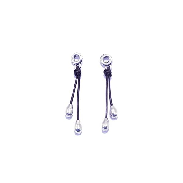 NILUXE DESIGN -Pendientes Mujer Bañados en Plata con Forma de Gota Hechos con Cuero - Zamak Dorado o Plateado- Hechos a Mano en España - Estilo Boho Hippie - Pendientes Largos Colgantes(Plateado) 3 21tXjMsP0vL. SS600 - NILUXE DESIGN -Pendientes Mujer Bañados en Plata con Forma de Gota Hechos con Cuero - Zamak Dorado o Plateado- Hechos a Mano en España - Estilo Boho Hippie - Pendientes Largos Colgantes(Plateado)
