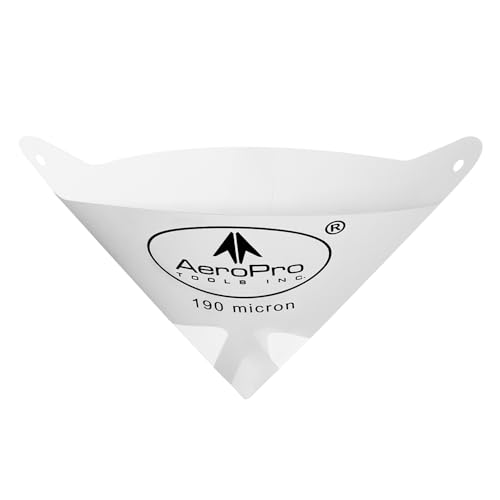 AEROPRO Tools 100 Pack of Paint Strainers, 190 Micron Paint Disposable Filter, Flow Nylon Mesh Cone Paint Filter Screen