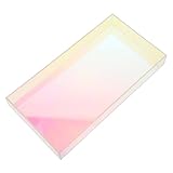 NUOLUX アクリル製収納トレイ パラ 飾り皿 化粧トレー 香水 蓋 虚栄心 化粧台 棚 モダンな化粧トレイ ライナー 化粧品 カウンタートップ アクセサリー ドレッサー 鏡 Colorful