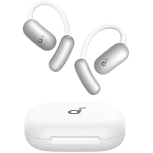 Soundcore AeroFit 2 IA-Anker Assistant Open-Ear Headphones, Wireless Headphones, Pressure-Free Adjustment, 2X Stronger Bass, Real-Time Translation, Hi-Res, 42H Playback, IP55