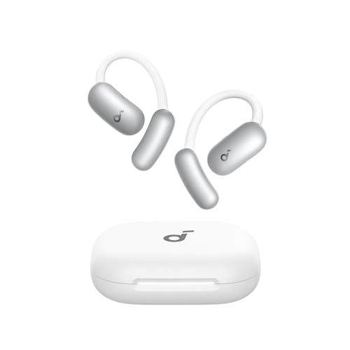 Soundcore Assistente AeroFit 2 di Anker, cuffie open-ear, senza pressione, bassi arricchiti di 2 volte, auricolari con traduzione in tempo reale, alta risoluzione, 35 ore di riproduzione, IP