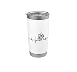 Mi corazón late por mi boda Cardiograma de pareja Vaso térmico de acero inoxidable de doble pared