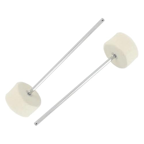 4 Pcs Double Hammer Head Drum Machine Pedal de Batería miniatura 7