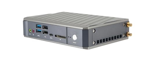 TOPGRO Mini PC Fanless Core i7 10510U, 16GB DDR4, 512GB SSD, UHD Graphics, Industrial in Ventilador Ordenador, WiFi 6E/BT5.3/USB2.0x2/USB3.0x4/HDMI2.0x1/DP1.2x1, Soporte 4K@60HZ