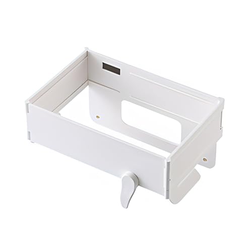 MiOYOOW Foldable Trash Bag Holder, Hanging Waste Garbage Can Rack Magnetic Closure Waste Bag Hanger Racks with Fixing Snap for Kitchen Cabinets Doors