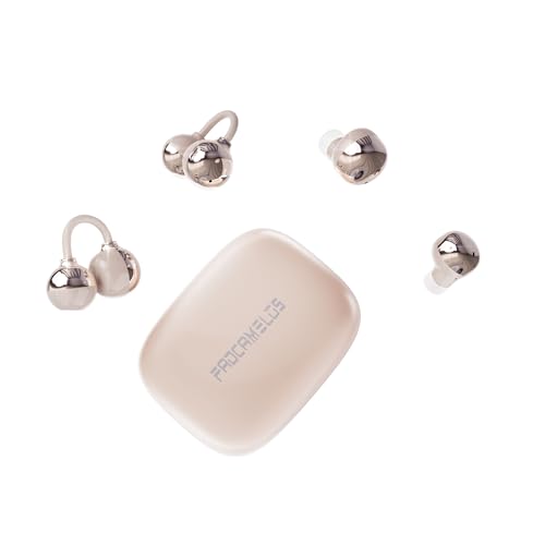 Image of 2-in-1 Wireless Earbuds Set, Open-Ear Clip & Mini Sleep Headphones, 36H Battery, Bass Sound, Ultra Comfortable, IPX5 Waterproof, Stylish for Work /Sport /Sleep