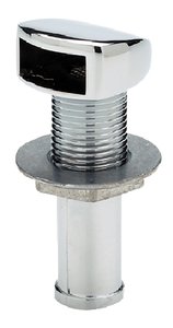 Grille d'aération droite réservoir gaz zinc chromé coffre bouteille