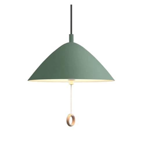 Suspension cône métal mat rose 33cm au design élégant et unique