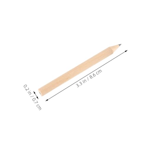 100 lápices cortos para golf HB madera núcleo negro miniatura 2
