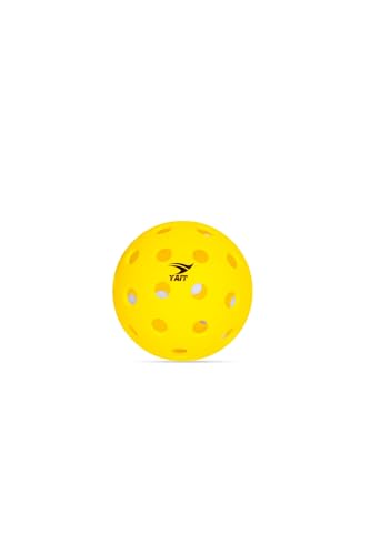 Image of Gee-Max Pickleball Ball (Pack of 6) | 40 Hole Outdoor Ball for Tournament Play | Perfectly Balanced, Durable PP Material, True Flight | AIPA Approved Pickleball (Yellow)