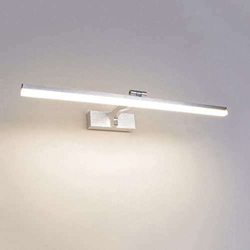 Lámpara de espejo de baño LED IP44 aplique de pared negro moderno de 40 cm y 8W para tocador