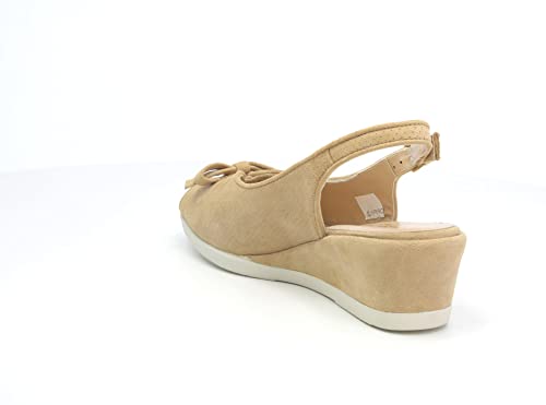 Melluso Sandalo in camoscio Corda g300b 38