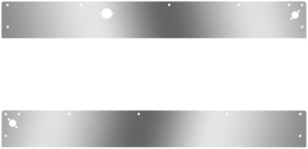 Replacement For KENWORTH T800 SPLIT FENDER YEAR 2020 5.25 IN SS Blank Cab Panels WBlock Heater Plug Passenger Side Step Light Hole by Technical Precision