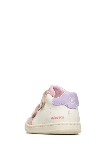 Naturino Girls Falcotto Kiner VL (Toddler) Sneaker, Milk/Cipria/Violet, 84
