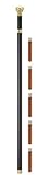 Brandy Smuggler Walking Cane Flask with Brass Regal Knob handle