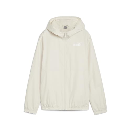 Image of PUMA Women's Ess Solid Windbreaker Windbreaker, Alpine Snow-PUMA White, XS