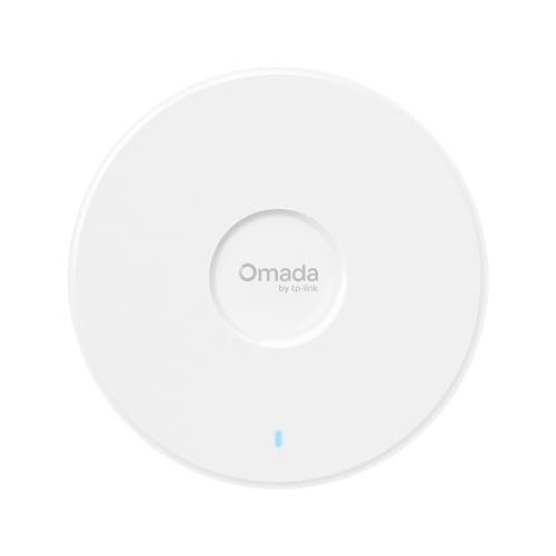 TP‑Link Omada EAP770 - Punto de Acceso WiFi 7 Tri‑Banda de Techo, hasta 11 Gbps, Puerto 2,5 GbE, PoE, Mesh, Roaming Continuo