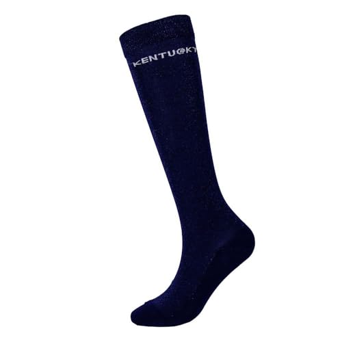 Chaussettes équitation glitter femme contre les plis de bottes noir stretch 35-40