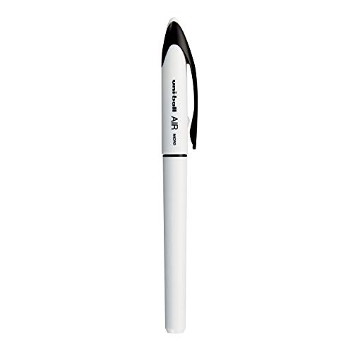 uni-ball Air UBA188ELM 0.5mm Roller Ball Pen | White Body, Blue Ink, Pack of 6