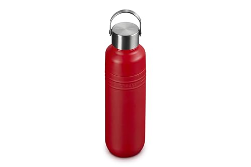 Image of Le Creuset Stainless Steel On The Go Water Bottle, 16 oz., Cerise