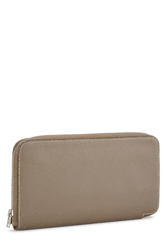 Pre-Loved Etoupe Epsom Silk'In Continental Wallet, Grey2