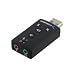 Sabrent USB 2.0 External Surround Sound Adapter - Add Sound to a Desktop or Notebook - Driverless! (USB-SBCV)
