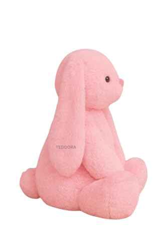 Image of Alice Rabbit Soft Toy for Girls Boys Kids, Pink, Animal Plush Stuffed Baby Teddy Gift Birthday, 35 cm