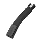 Tinoaly Schlittschuhkantenschärfer, Keramik-Schleifkellenschärfer Schwarzer Hockey-Schlittschuhschärfer Tragbares Schlittschuhkellen-Schleifwerkzeug Schlittschuhkellenschärfer für Schlittschuhe