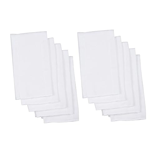 10Pcs Reusable Cotton Diaper Inserts Burp Cloths Absorbent Breathable for Travel Outings and Everyday Use Prevents Spills and Messes