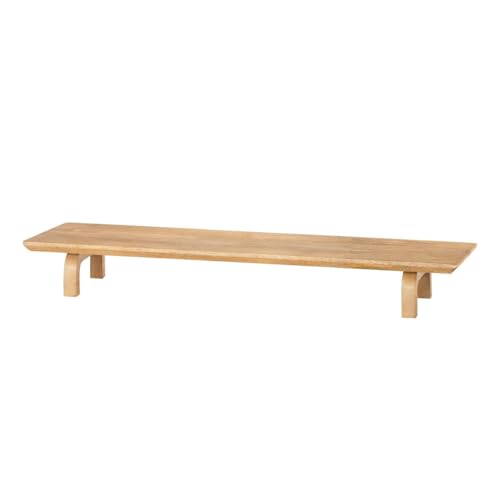 Image of Store 66Cm Long Wooden Monitor Stand with Storage Organizer for Desk Tables, Office, Home, Studio, Study Table | Monitor Stand Riser