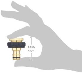 Karcher Brass Tap Connector 3/4" with 1/2" Thread Reducer – Durable Metal Garden Hose Connector for Secure and Leak-Free Watering