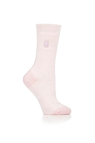 HEAT HOLDERS Men's Jeffrey ORIGINAL Cream Block Twist Crew Socks | Warm + Soft, Hiking, Cabin, Hunting, Outdoor, Cozy Socks