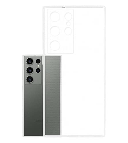 Image of Transparent Soft Silicone TPU Flexible Back Cover Compatible with Samsung Galaxy S23 Ultra 5G