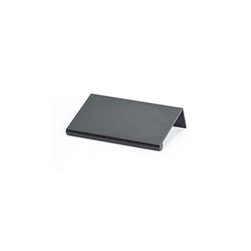 Image of Berenson Bravo Finger Cabinet Pull, 3 inch Length, Satin Black